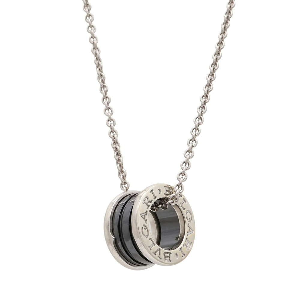 BVLGARI B-zero1 Save the Children Necklace Pendant, Ag925 SV925 Silver, Black...
